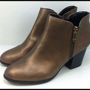 Style & Co. Womens Copper Masrinaa Ankle Boots